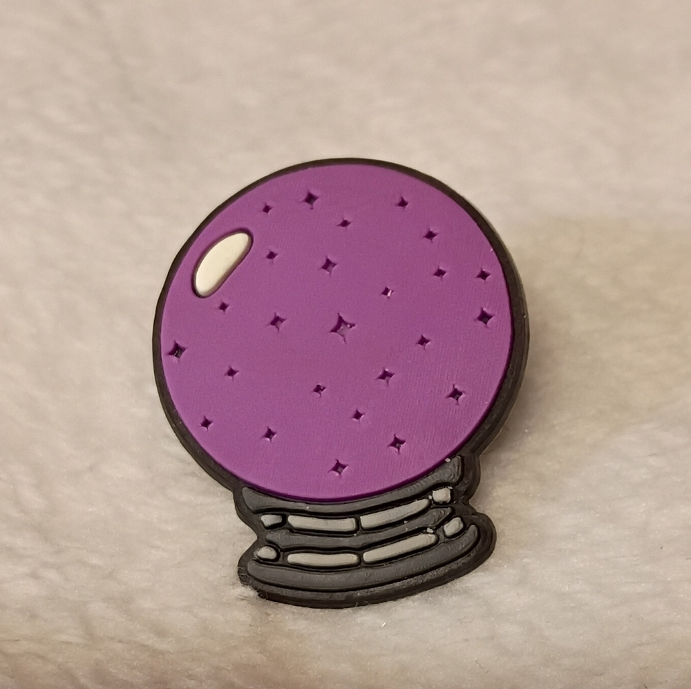 5/$5 Purple Crystal Ball Croc Shoe Charm Jibbitz